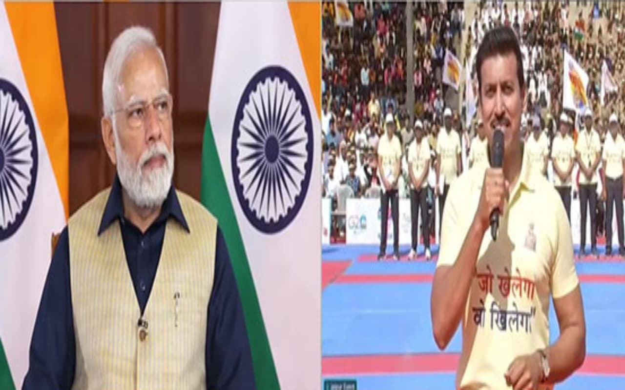 Jaipur Mahakhel में बोले PM मोदी, 'युद्ध के मैदान को खेल के मैदान में बदल देते हैं वीर भूमि के बच्चे'