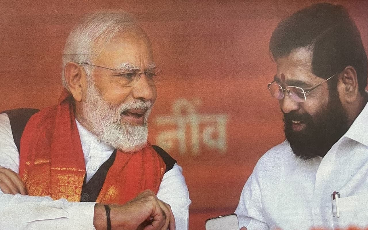 महाराष्ट्र में 'शिवसेना' के विज्ञापन पर बवाल, बालासाहेब ठाकरे गायब, पीएम मोदी की एंट्री, राजनीति तेज