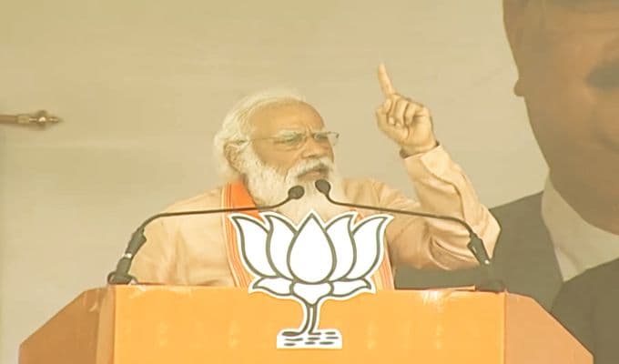 Bengal Assembly Election 2021 में कंधार के बाद अब पुलवामा और बाटला हाउस एनकाउंटर की एंट्री, PM Modi ने पुरुलिया की रैली में ममता को घेरा