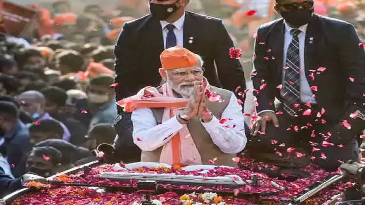 PM Modi Road Show, Symbolic pic