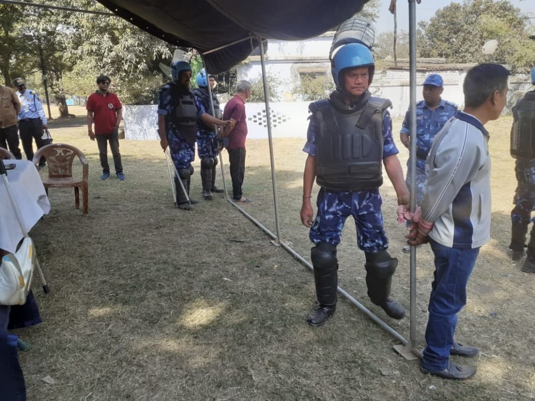 RAF के जवानों ने दंगों की स्थिति से निपटने के लिए किया मॉकड्रिल, देखें तस्वीरें