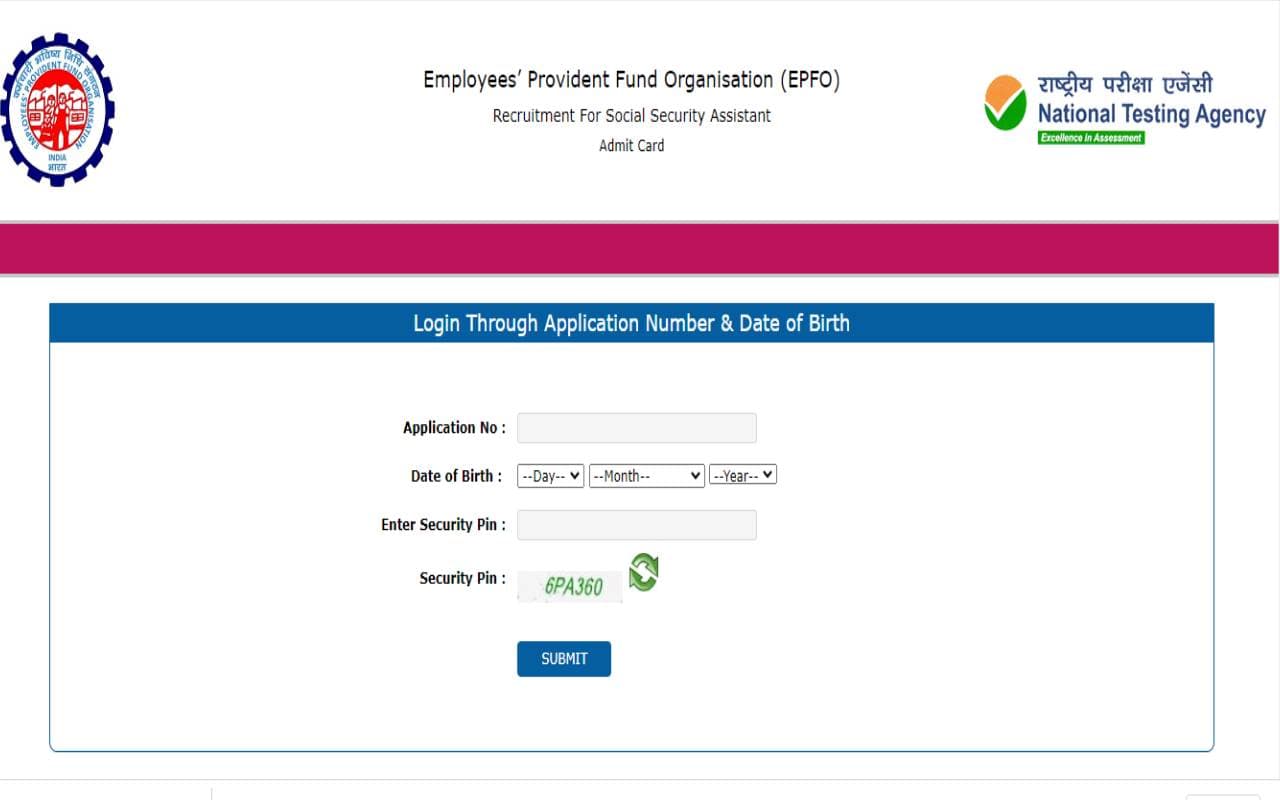 EPFO SSA Admit Card 2023 Out: ईपीएफओ एसएसए एडमिट कार्ड आज से करें डाउनलोड, दो पालियों में होगी परीक्षा