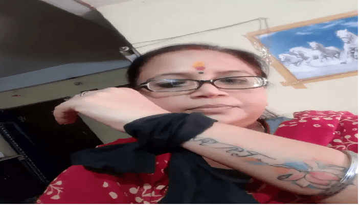 एक रूपये में जमीन रजिस्ट्री बन्द, बीजेपी महिला मोर्चा ने काली पट्टी बांधकर जताया विरोध