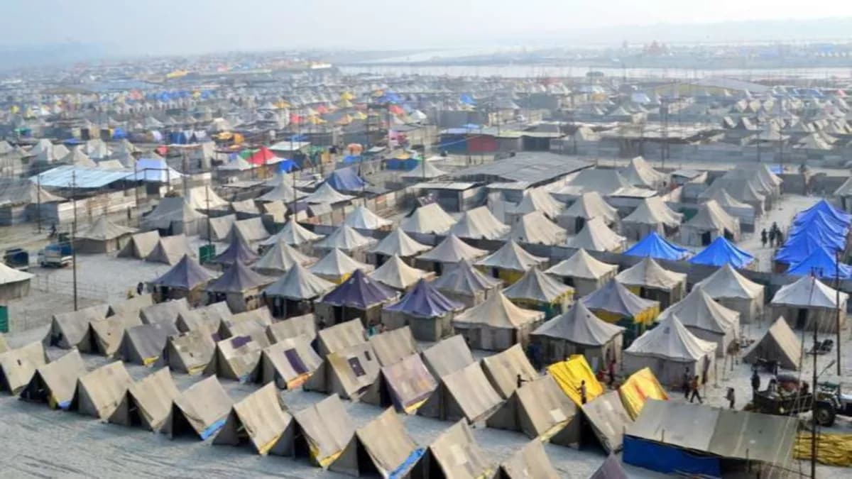 प्रयागराज माघ मेला: संगम की रेती में तंबुओं की नगरी लेने लगी आकार, CM योगी ने विभागीय समन्वय पर दिया जोर प्रयागराज माघ मेला: संगम की रेती में तंबुओं की नगरी लेने लगी आकार, CM योगी ने विभागीय समन्वय पर दिया जोर
