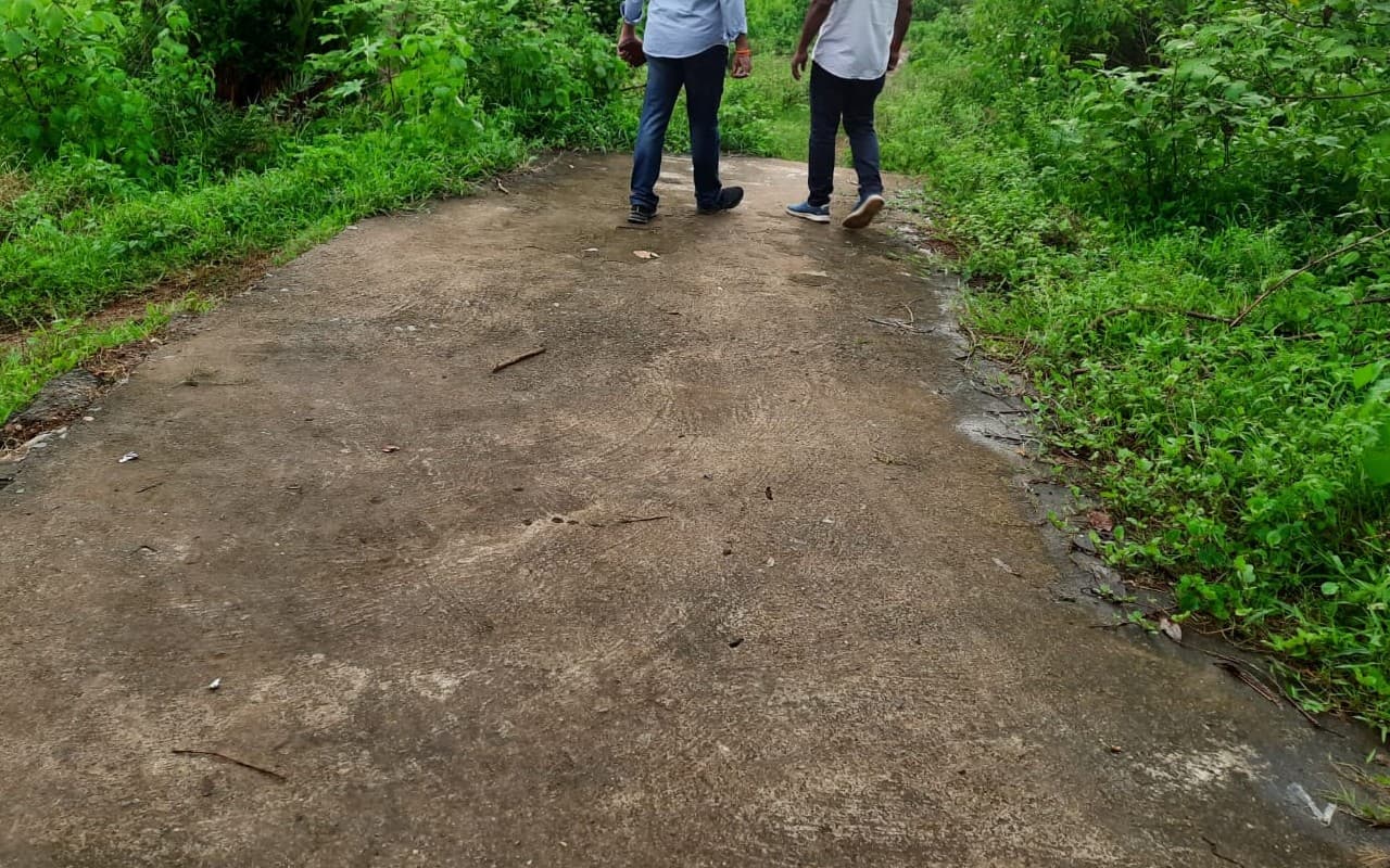 डढ़वा नदी के किनारे एयरपोर्ट तक रोड का अलाइनमेंट फाइनल