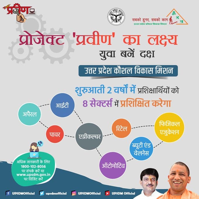 UPSDM News: प्रोजेक्ट प्रवीण से मिलेगी नौकरी, युवाओं को स्किल्ड बनाने की सरकार की कवायद