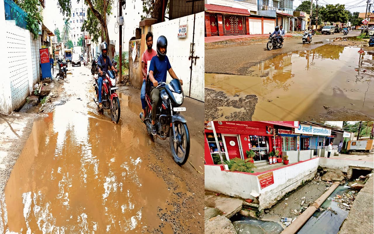 बारिश के बाद धनबाद के लोग परेशान, सड़क से लेकर घरों में घुस रहा नाले का पानी
