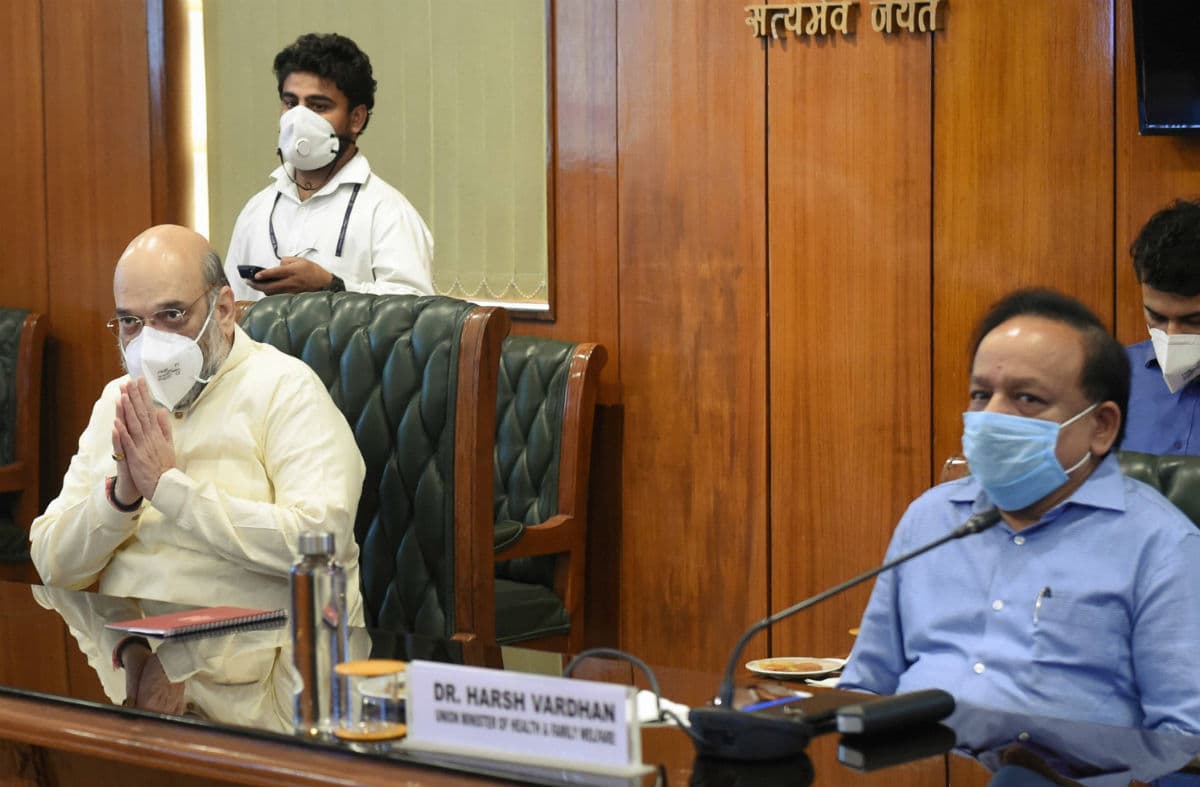 Covid-19: रैपिड एंटीजन टेस्ट पर अमित शाह का जोर, जानें मुख्यमंत्रियों संग बैठक में क्या कहा