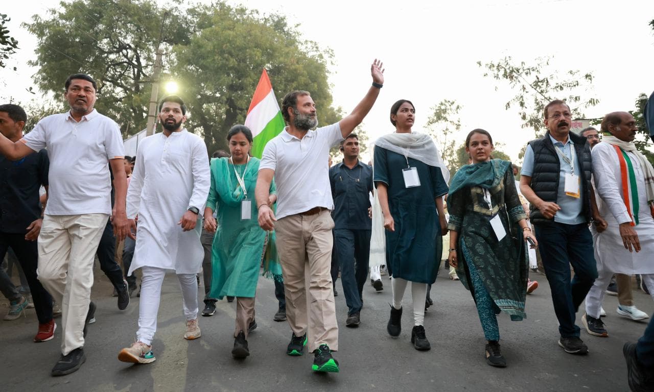 राहुल गांधी के कार्यक्रम में राष्ट्रगान की जगह बजा कोई और धुन, भाजपा नेताओं ने ट्वीट कर पूछा- ये क्या है?