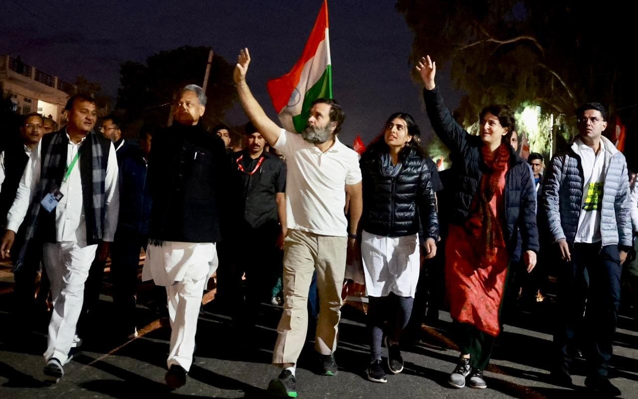 राजस्थान: भारत जोड़ो यात्रा में राहुल गांधी के साथ CM गहलोत और सचिन पायलट, देखें तस्वीरें