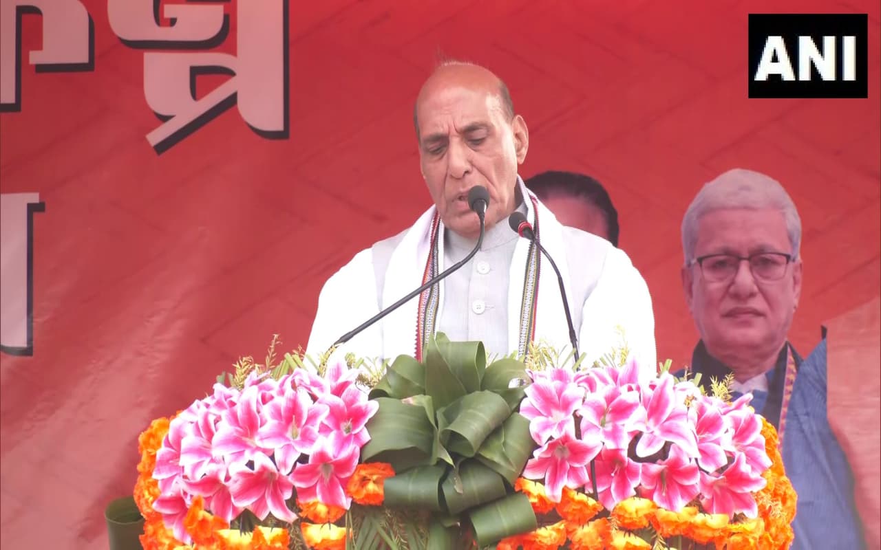 Tripura Assembly Elections: सीपीएम के राज में त्रिपुरा को कुछ नहीं मिला, विजय संकल्प रैली में बरसे राजनाथ सिंह