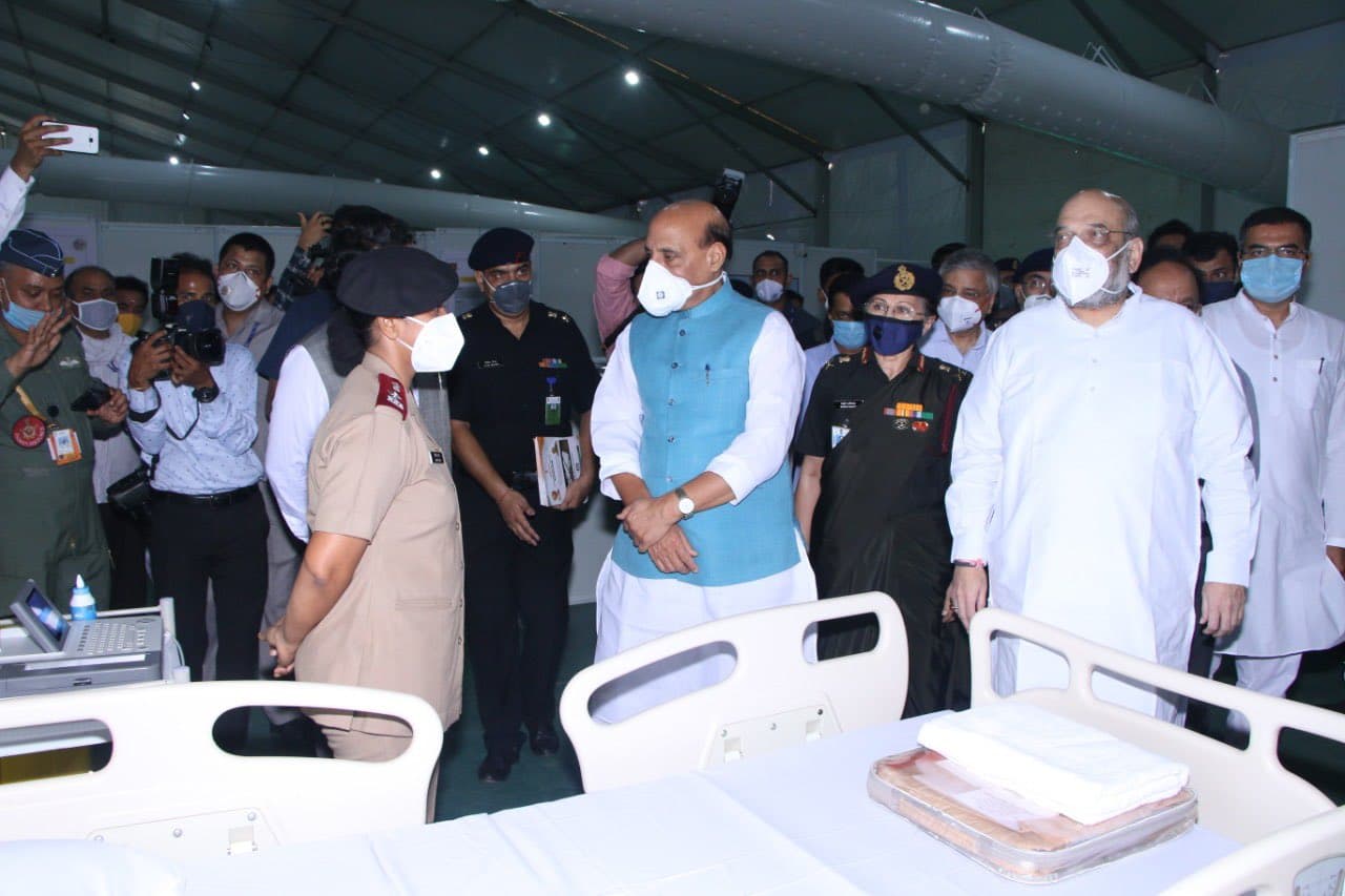 'हॉस्पिटल से सीमा तक पुख्ता है तैयारी', DRDO के कोविड अस्पताल का उद्घाटन करने के बाद बोले राजनाथ