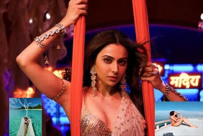 ऑरेंज स्विमसूट में रकुल प्रीत सिंह ने करवाया Bold Photoshoot, समंदर के बीचों-बीच चिल करती दिखीं एक्ट्रेस