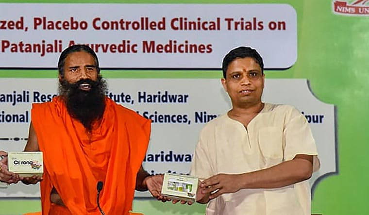 Coronavirus के खिलाफ रामदेव का रामबाण ! Covid 19 की आयुर्वेदिक दवा लॉन्च