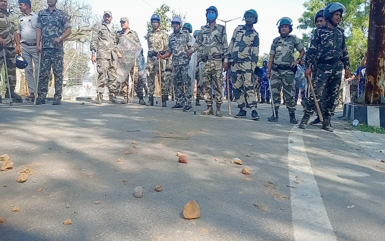 बीजेपी का सचिवालय घेराव: ड्रोन व सीसीटीवी कैमरों से निगरानी, पथराव में पत्रकार व पुलिसकर्मी घायल