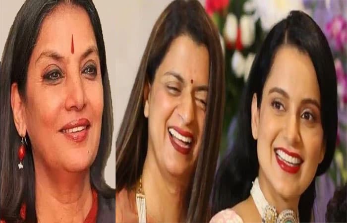 कंगना की बहन रंगोली का शबाना आजमी पर पलटवार , कहा "आप भारत विरोधी . . . "