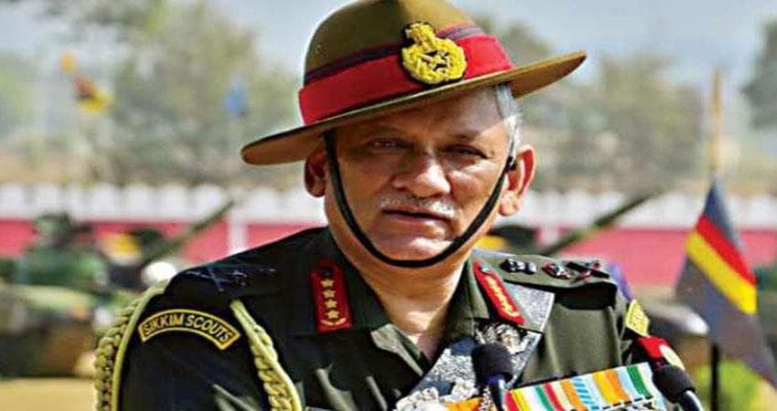 चीफ ऑफ डिफेंस स्टाफ बिपिन रावत ने कहा- सरहद में तैनात कोई भी जवानों में नहीं है कोरोना का मामला