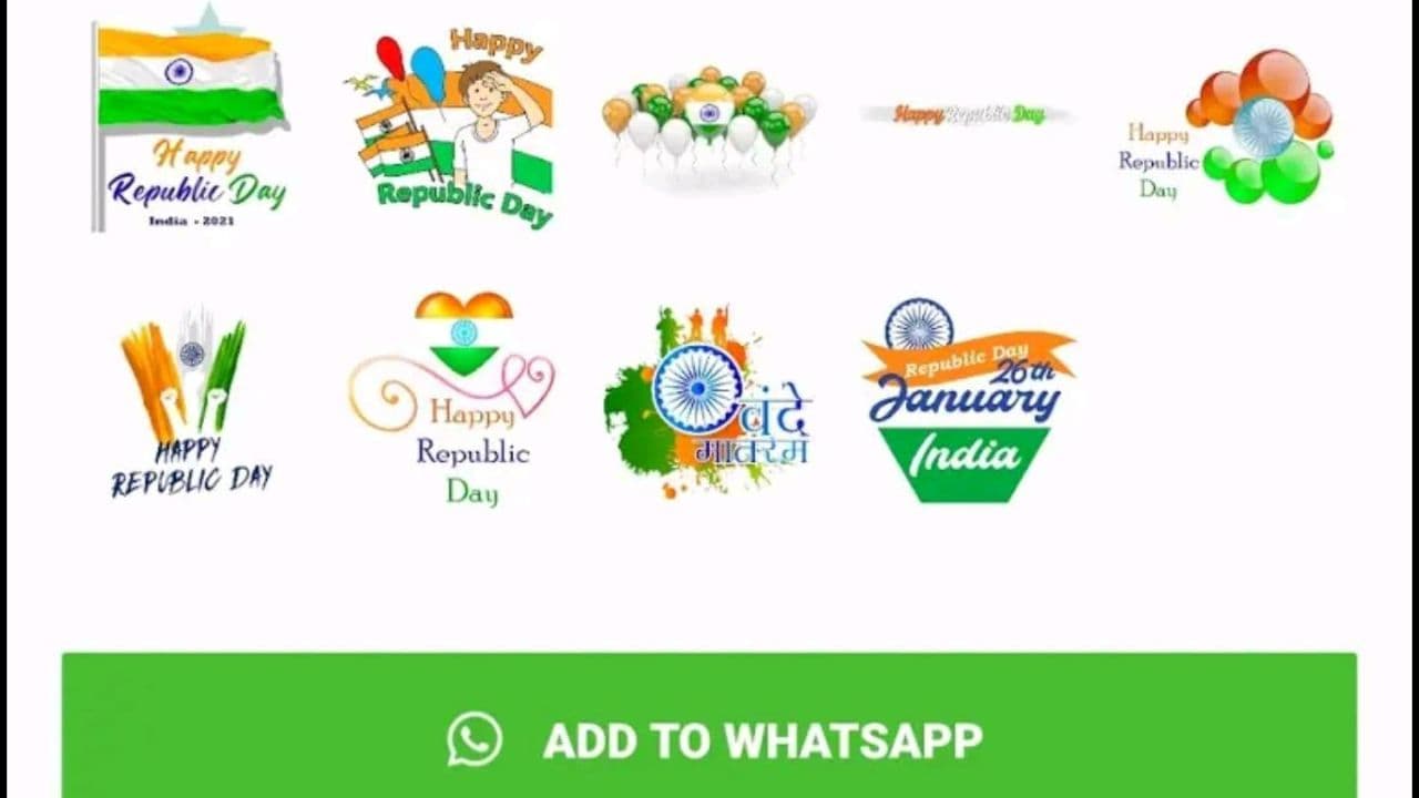 WhatsApp Stickers के साथ दोस्तों से कहें Happy Republic Day, ऐसे करें डाउनलोड और सेंड