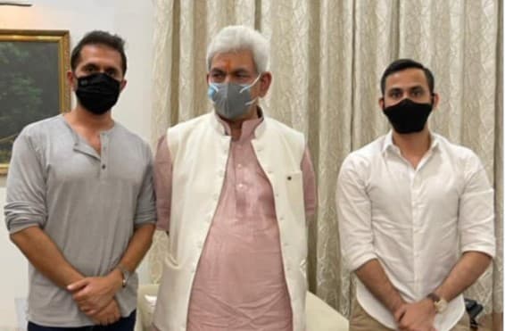 रितेश सिधवानी ने की जम्मू-कश्मीर के उपराज्यपाल से मुलाकात, शेयर की तसवीर