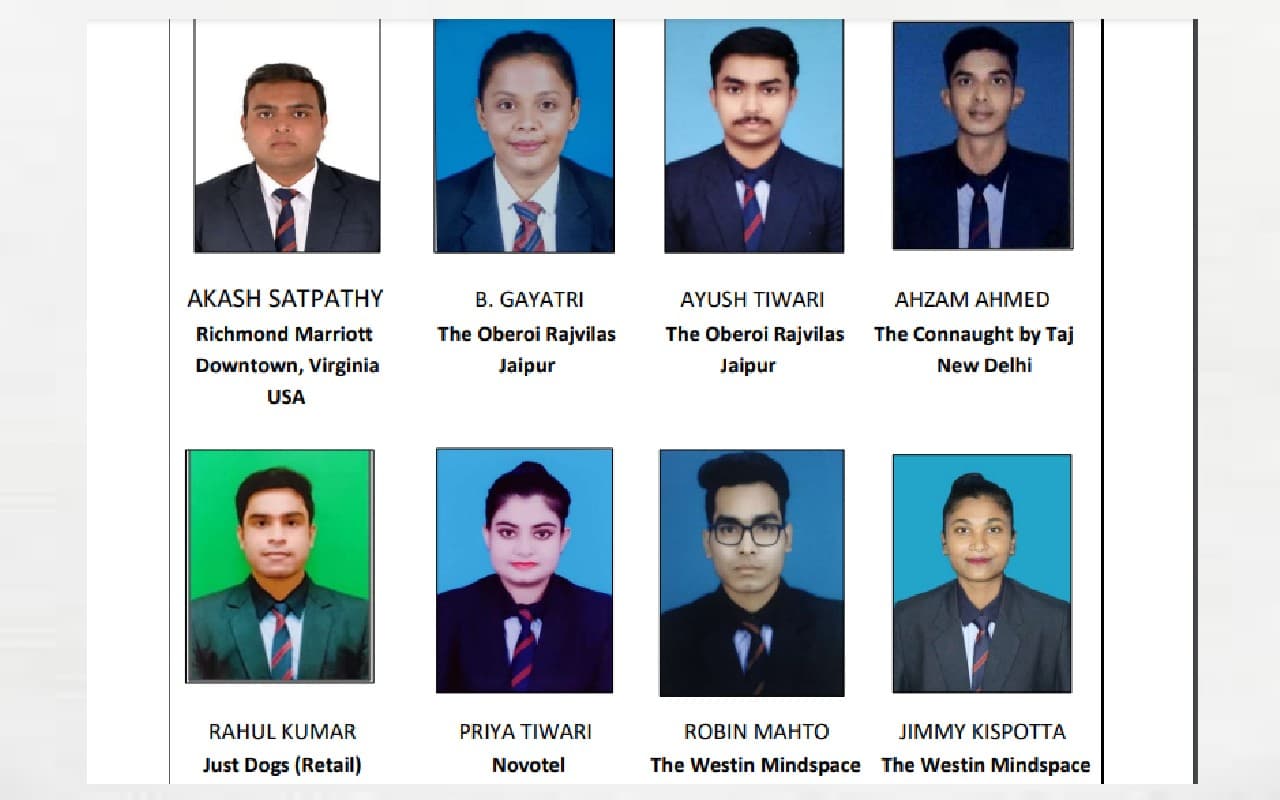 RKDF University, होटल मैनेजमेंट के छात्र को रिचमंड मैरियट डाउनटाउन होटल, अमेरिका से मिला 24 लाख का पैकेज