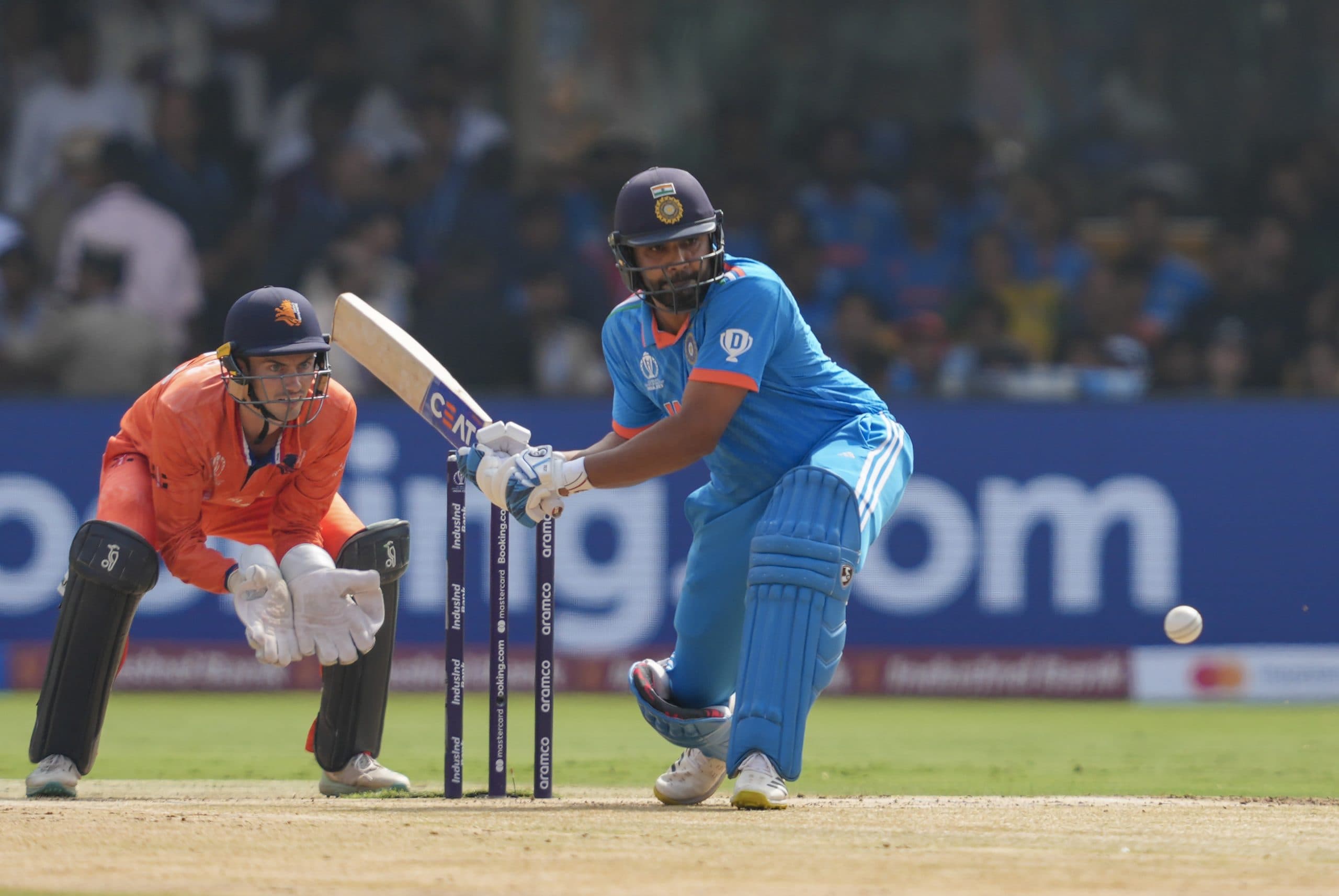 रोहित शर्मा ने सौरव गांगुली का रिकॉर्ड तोड़ा, एक विश्वकप में सबसे ज्यादा रन बनाने वाले कप्तान बने