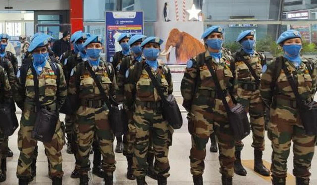 भारत ने अबेई में संरा मिशन के तहत तैनात की महिला शांतिरक्षकों की प्लाटून, देखें तस्वीर