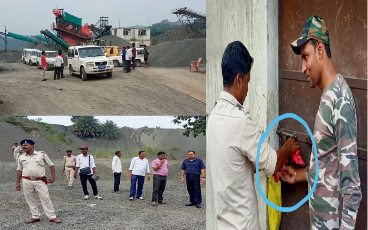 टास्क फोर्स टीम ने साहिबगंज के पतना में अवैध क्रशर के खिलाफ चलाया अभियान, 50 हजार CFT स्टोन चिप्स जब्त