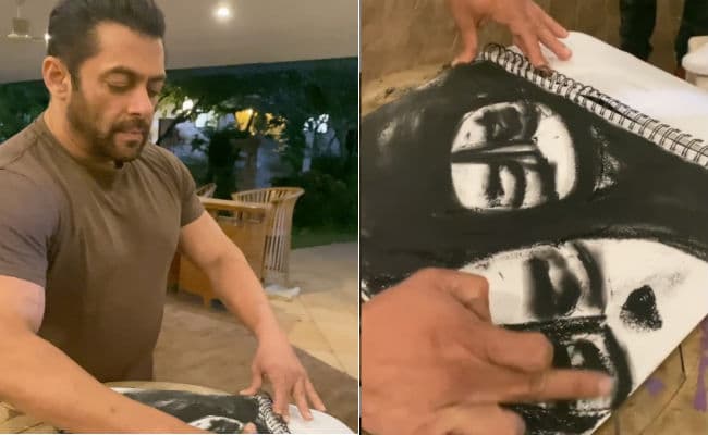 Coronavirus Pandemic : घर में कैद सलमान खान ने बनाई खास पेंटिंग, फैंस बोले- भाई का स्‍वैग...