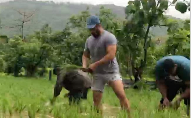 Salman Khan Video : सलमान खान ने खेत में बोये धान, यूलिया वंतूर भी आईं नजर
