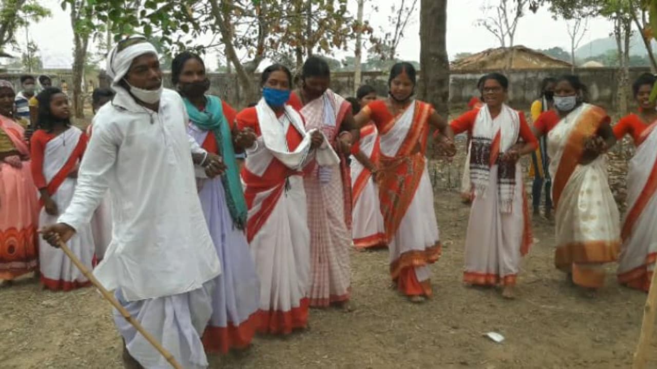 पाकुड़ : सोहराय पर्व के जरिये आदिवासी समुदाय के लोग एकता व सौहार्द का संदेश