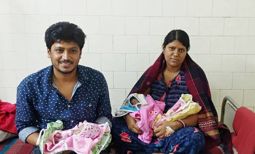 बुन्डू प्रखण्ड की महिला ने दी सेवा सदन में एक साथ तीन बच्चे को जन्म