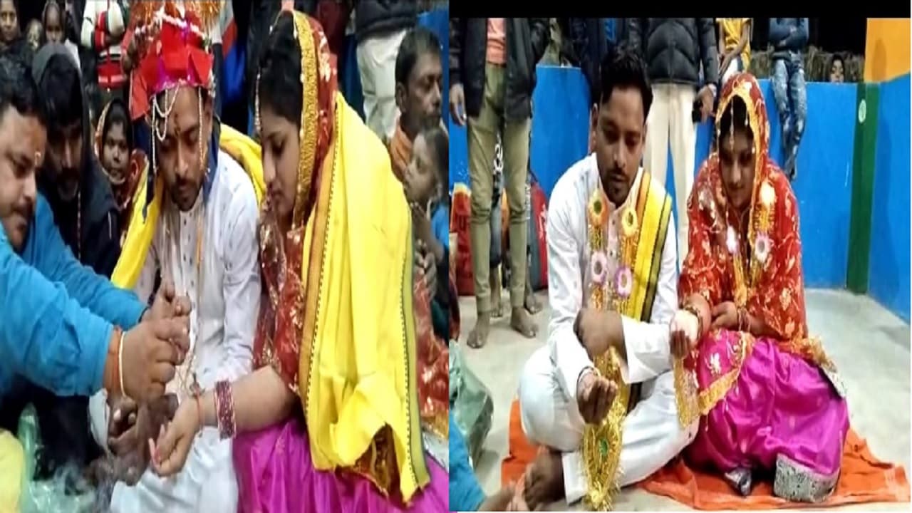 हर-हर महादेव के नारे के बीच झारखंड के राम की हो गयी मुस्कान खातून, बिहार आकर मंदिर में रचाई शादी