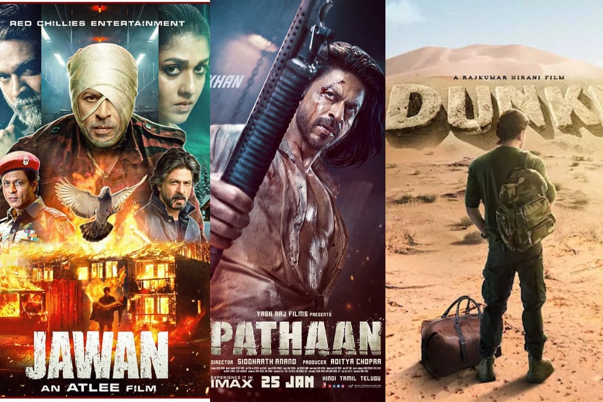 Pathaan-Jawan-Dunki:साल 2023 में सबसे ज्यादा कमाई करने वाली फिल्मों के साथ बॉक्स ऑफिस पर राज करेंगे शाहरुख खान
