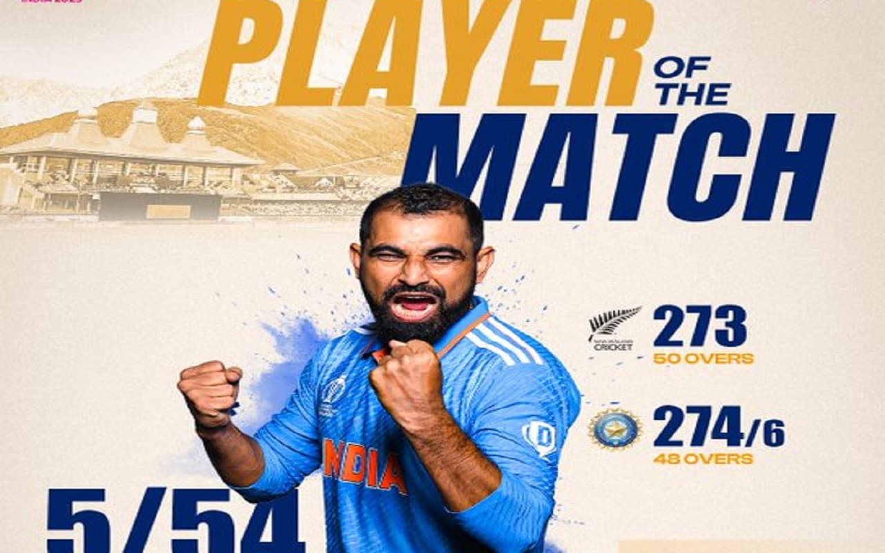 Ind vs NZ : पांच विकेट चटका कर प्लेयर ऑफ दि मैच बनने के बाद टीम से बाहर रहने पर मो शमी ने दिया ये बड़ा बयान