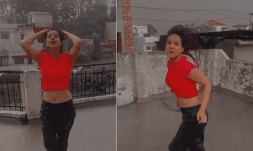 बारिश में भींगते हुए निया शर्मा ने किया जमकर डांस, नागिन एक्ट्रेस के बिंदास अंदाज पर फिदा हुए फैंस, VIDEO