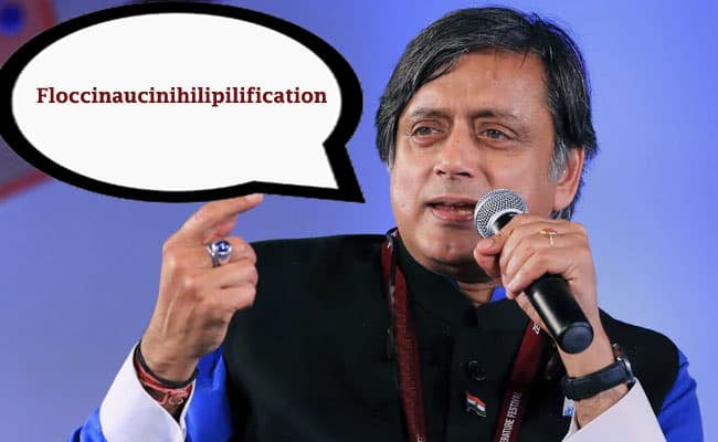 शशि थरूर ने टंग ट्विस्टर शब्द ‘floccinaucinihilipilification’ का किया इस्तेमाल, गूगल ट्रांसलेटर भी नहीं कर पा रहा ट्रांसलेट, सोशल मीडिया पर कुछ यूं बन रहा है मजाक