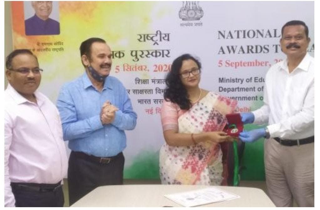 Teachers Day 2020 : जमशेदपुर की शिक्षिका इशिता डे को मिला राष्ट्रीय शिक्षक पुरस्कार