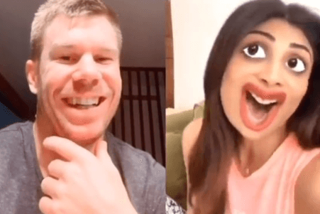 VIDEO: क्रिकेटर डेविड वॉर्नर ने उतारी शिल्पा शेट्टी की नकल, वीडियो देखते ही आ जाएंगी हंसी