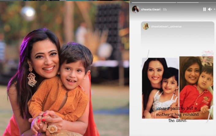 Shweta Tiwari की प्यारी तस्वीर हो रही है वायरल, Palak  और Reyansh के साथ कुछ ऐसी दिखीं एक्ट्रेस