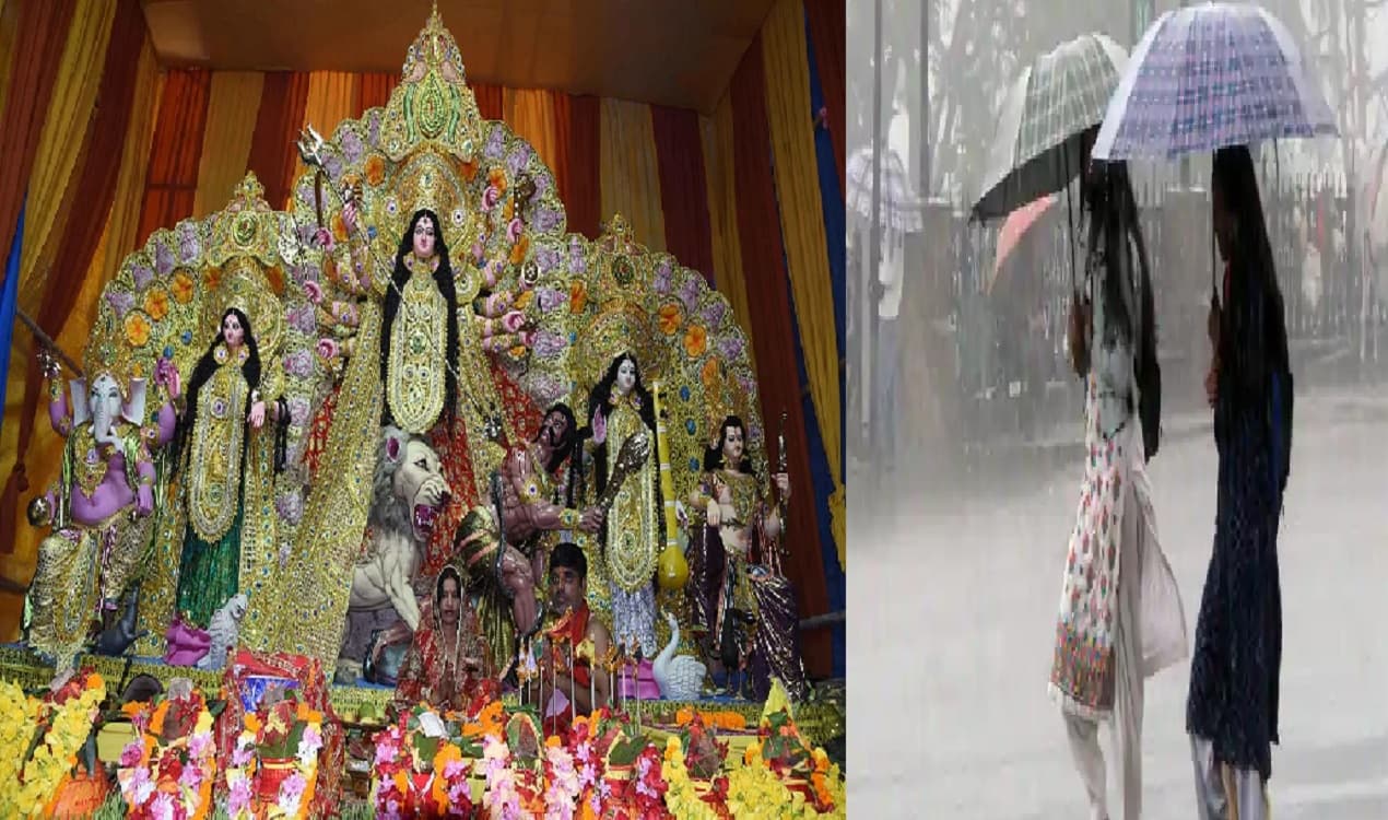 पटना में दुर्गा पूजा उत्सव के मजे को बारिश ने किया किरकिरा, कई पूजा-पंडालों में जल-जमाव