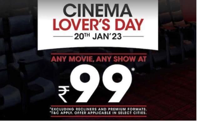 99 रुपये में देख पाएंगे Avatar 2 सहित कई सुपरहिट फिल्में, 'सिनेमा लवर्स डे' पर ऑफर,  अभी बुक करें टिकट