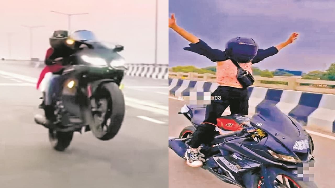 पटना के मरीन ड्राइव पर बाइक पर स्टंटबाजी बना लड़कियों का शौक, दूसरी युवती का भी खतरनाक वीडियो आया सामने..