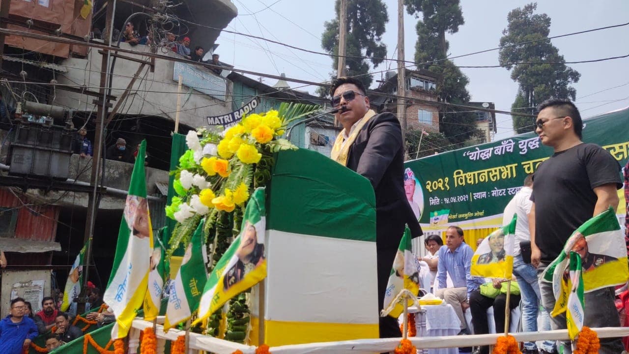 Bengal Election 2021: BJP पर UCMO के अध्यक्ष का हमला, पूछा- पहाड़ पर 105 दिनों के बंद के दौरान कहां थे आप?