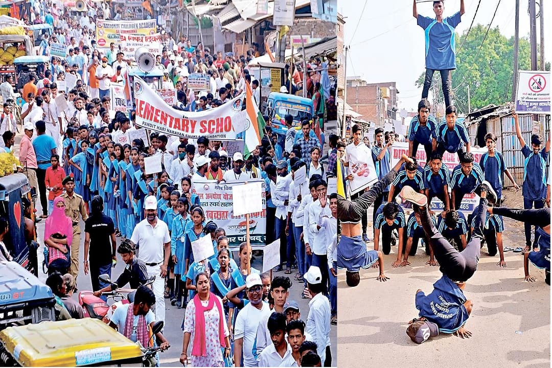 प्रभात खबर की पहल: सुलतानगंज में थिरकते-गाते और नशे के खिलाफ नारे लगाते रहे बच्चे-बूढ़े व जवान