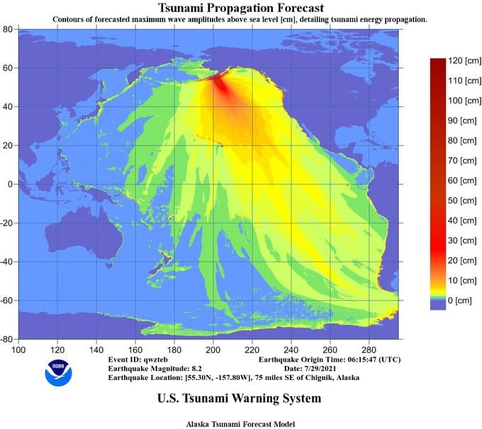 अलास्का में 8.2 तीव्रता का भूकंप, Tsunami की चेतावनी