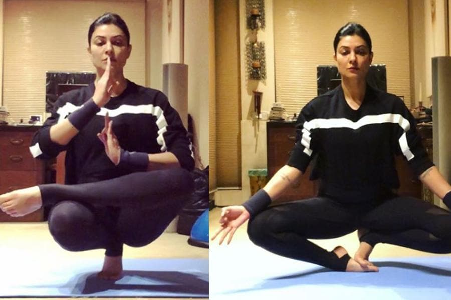 Lockdown में मलाइका, सुष्मिता सेन से लेकर जैकलिन योग से खुद को रख रही फिट, देखें PHOTOS