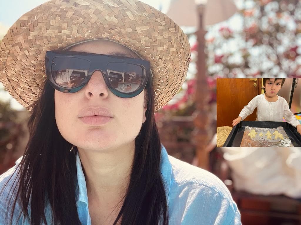 Taimur Ali Khan बनें शेफ, कुकीज के जरिए फैमिली को दिखाने की कोशिश करते दिखे Kareena Kapoor Khan के लाडले