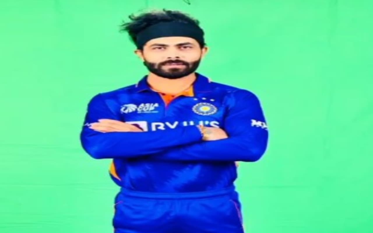 Asia Cup 2022: एशिया कप में नयी जर्सी  के साथ उतरेगी टीम इंडिया, रवींन्द्र जडेजा ने शेयर की तस्वीर