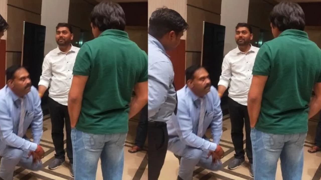 'धक्का दे दिया..'तेज प्रताप यादव के आगे घुटने पर बैठे होटल मैनेजर का चौंकाने वाला दावा, वायरल वीडियो पर बोले..