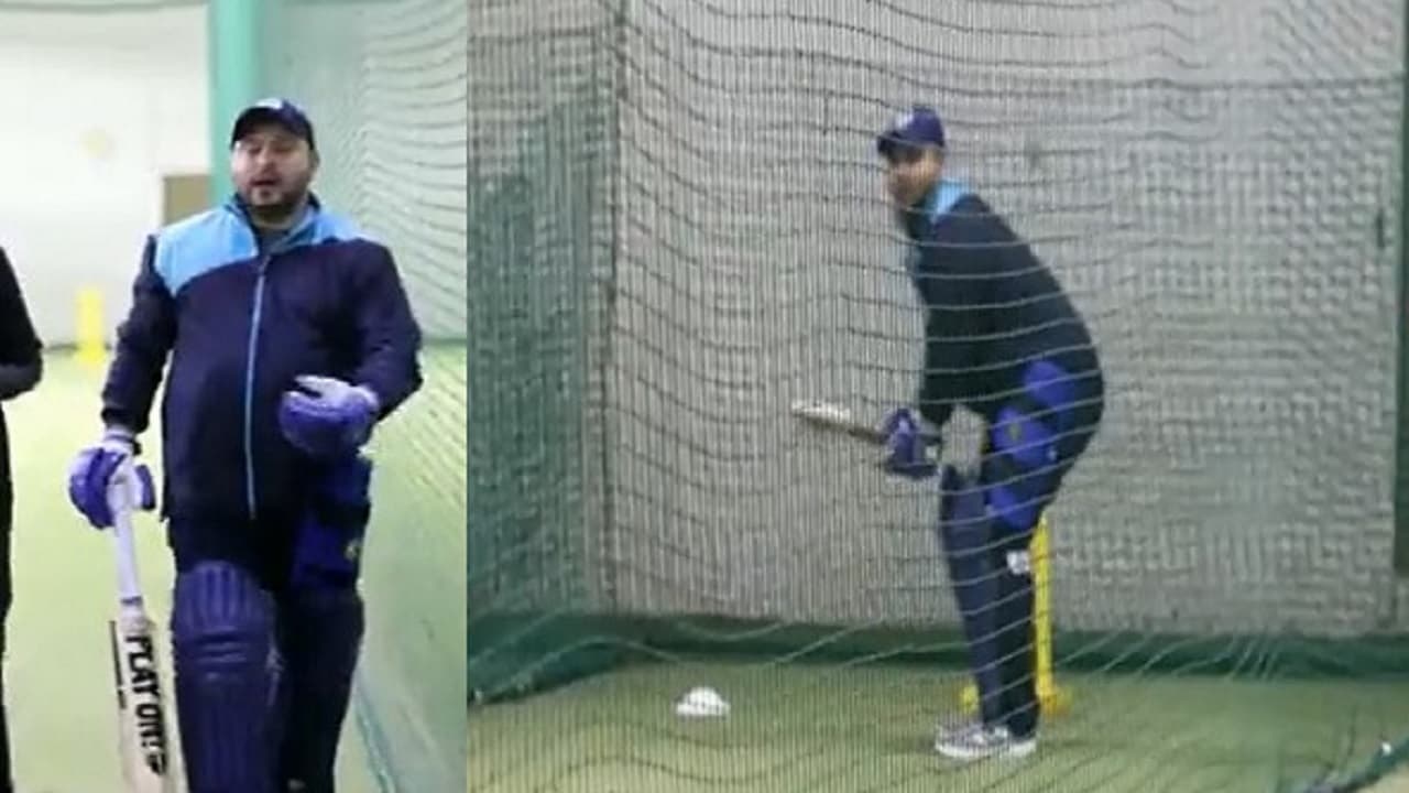 VIDEO: बिहार के डिप्टी CM तेजस्वी यादव की ताबड़तोड़ बल्लेबाजी देखिए, जमकर चलाया बल्ला, मारे शॉट्स और कहा..